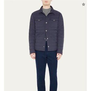 Brunello Cucinelli Quilted Nylon Shirt Jacket – Size M, Navy